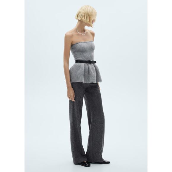 Mango Strapless Knitted Top - S - Picture 3 of 7